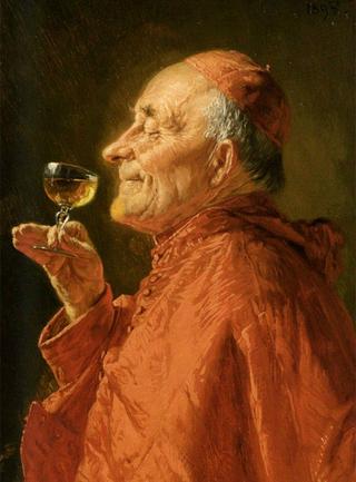 Cardinal Drinking Wine