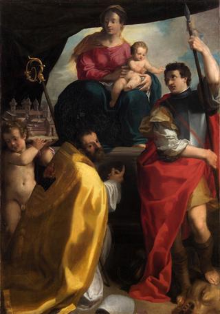 玛丽带着孩子圣莫里斯和乔治