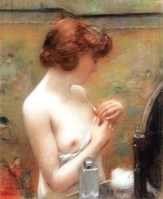 Young Woman Grooming Herself