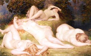 Bacchantes Sleeping