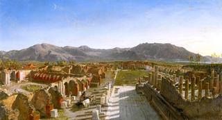 General View of the Forum of Pompeii from the Triumphal Arch