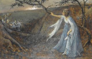 Titania welcoming her fairy bretheren