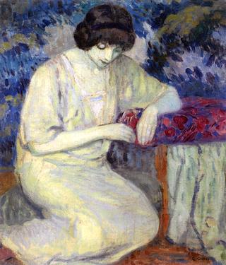 Young Woman Crouching