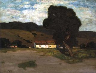 Farmhouse under the Shade of an Oak Tree