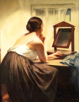 Young Woman at the Mirror