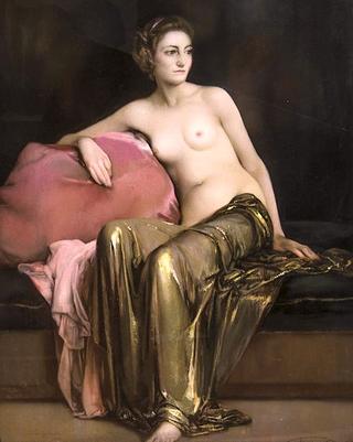 Nude with Golden Veil