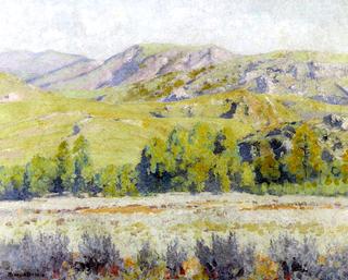 Landscape with Trees and Hills