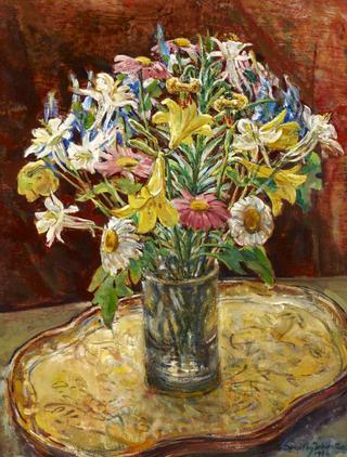 Flowers in a Glass Jar