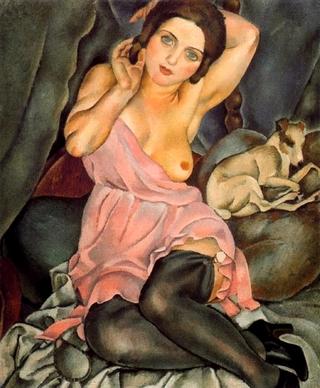 Woman with a Dog