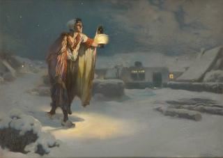 Crossing the Village at Night