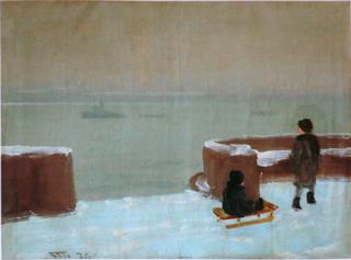 The Neva Embankment in Winter