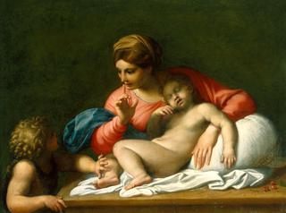 The Madonna and Sleeping Child with Saint John the Baptist