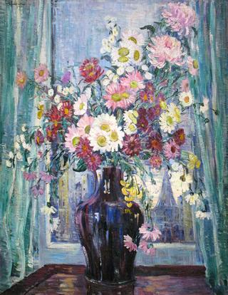 Flowers in Front of Window