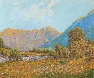 Mountain in Norway, Spring