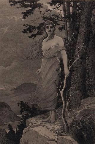 Woman on a Cliff