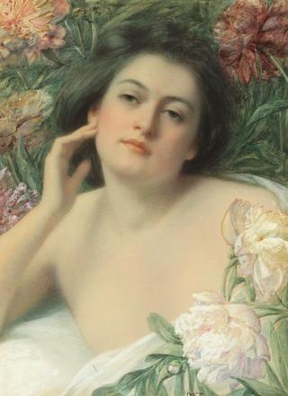 Woman among Flowers