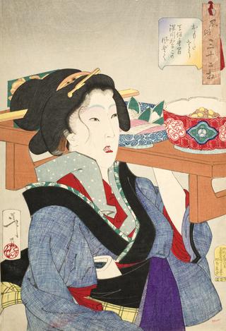 Looking Weighed Down: The Manner of a Waitress at Fukagawa in the Tenpō Era
