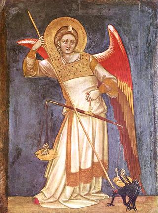 The Archangel Michael Weighs a Soul