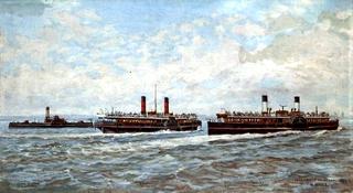 Ferry Boats on the River Mersey