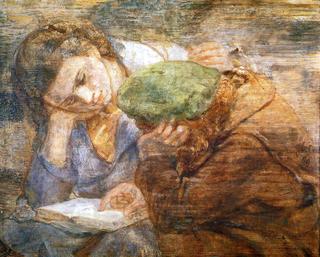 Two Girls with a Book