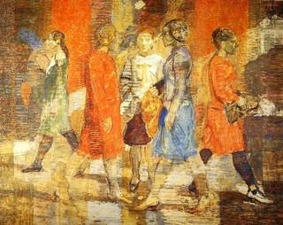 Five Women Walking