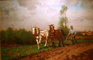 Farmer Plowing the Field