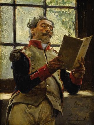 A Soldier Reading