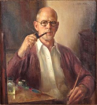 Self-Portrait with Pipe