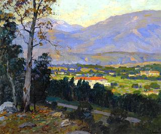 Late Afternoon, La Cañada Valley from Flint Ridge Drive, Pasadena
