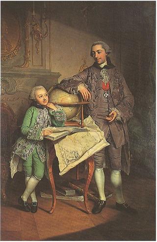 Portrait of Grand-duke Friedrich Franz I of Mecklenburg-Schwerin and his tutor