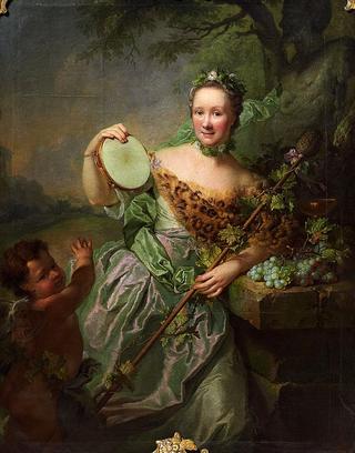 Portrait of Anna Regina von Olthoff aa Bacchante