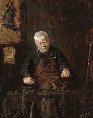 A cobbler at work