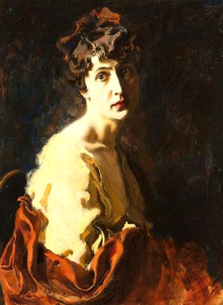 Lady with a Brown Drapery