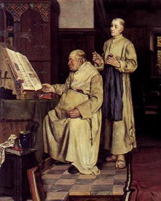 Two Monks in the Library