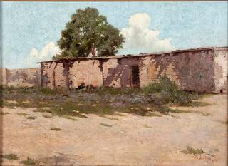 Landscape with Adobe Building, New Mexico