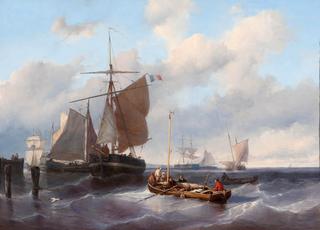 Dutch Men-of-War with Fishing Boats