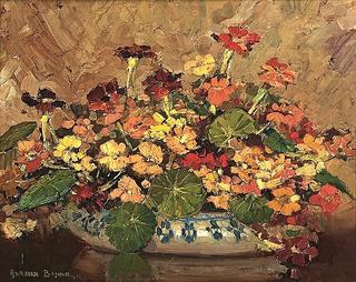 Nasturtiums in a Bowl