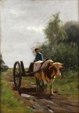 Man in an Ox Cart