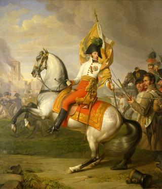 Archiduke Charles during the battle of Aspern-Essling