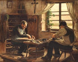 Cobblers in a Workshop