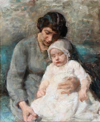 Portrait of a mother with her daugther