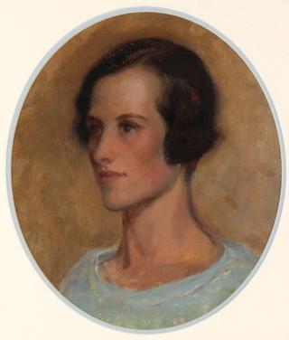 Portrait of a Lady in a Blue Dress