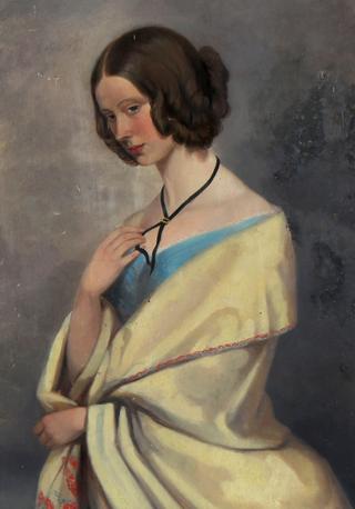 Portrait of a Lady in a Yellow Shawl