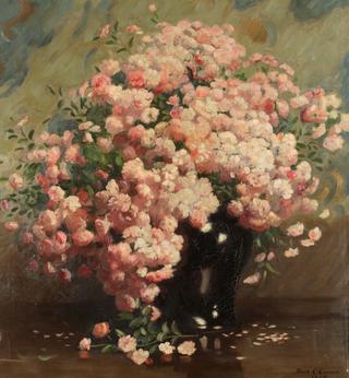 Pink Cherry Blossoms in a Vase