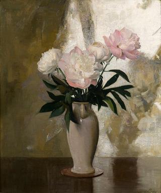 Pink and White Peonies