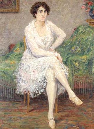 Seated Woman in White