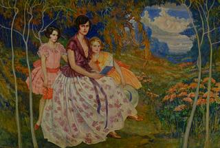 Three Graces, Beatrice Wielich and daughters, Carmen and Dorothy