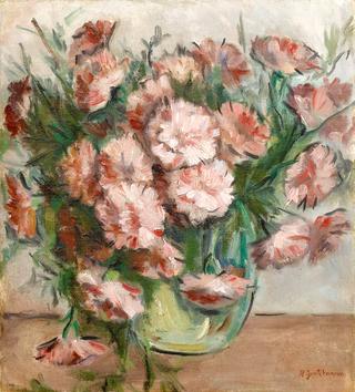 Carnations in a vase