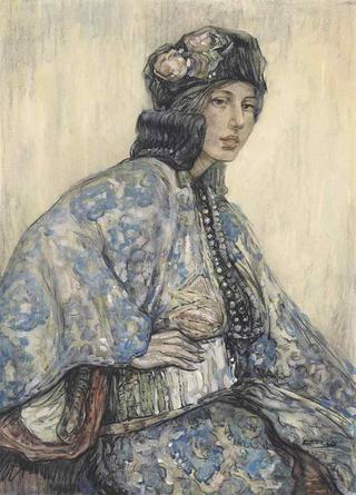 Portrait of a Woman in Oriental Costume