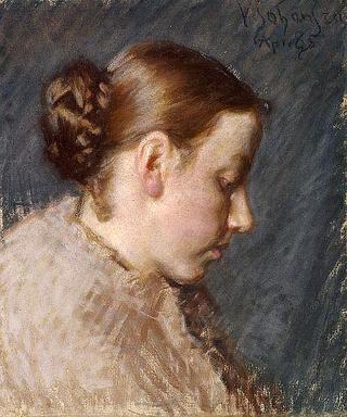 Portrait of the Painter’s Wife, Martha in Profile